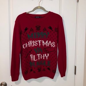 COPY - Used Boohoo Christmas Filthy Muggle Sweater
